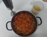 Foto del paso 4 de la receta: Crema de calabaza 🎃y zanahorias 🥕 con garbanzos crujientes