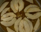 A picture of step 3 of Up-side-down fresh Pear Cake with nuts.