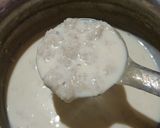A picture of step 5 of Sitafal basundi.