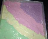 Foto langkah ke 2 dari resep Bolu gulung kukus rainbow.