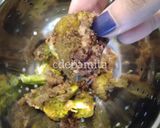 A picture of step 4 of Broccoli Tempura Fry (no onion garlic).