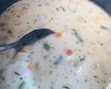 A picture of step 5 of Creamy Cheesy Dumpling Soup 🍜.