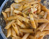 माइक्रोवेव रेड सॉस पास्ता 🍝 रेसिपी चरण 4 फोटो