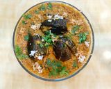 A picture of step 6 of Stuffed brinjal masala.