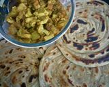 A picture of step 1 of Lachha paratha.