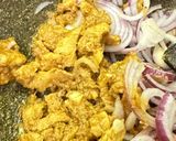A picture of step 1 of Chicken Shawarma with Tortilla Bread.