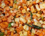 A picture of step 6 of Carrot And Potato poriyal.