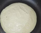 A picture of step 3 of Moong dal cheese pizza.