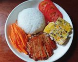 Hình bước làm 2 của món Cơm tấm mùa covy