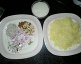 A picture of step 1 of Aloo ki Kheer.