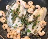 Lemon sole, capers, prawns and mangetout recipe step 4 photo