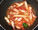 Foto langkah ke 4 dari resep Cumi Asin Terong Balado.
