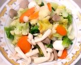 Foto langkah ke 6 dari resep Tumis jamur shimeji ceciwis kembangkol wortel.