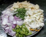 A picture of step 3 of Chawal ke biryani.