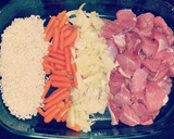 Foto del paso 1 de la receta: Arroz al horno con pavo y curry