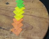 A picture of step 3 of Colourful Flower Namkeen.