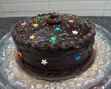 A picture of step 8 of Eggless Double Layered Chocolate Truffle Cake.