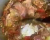 A picture of step 5 of Palak gosht.