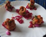 A picture of step 18 of Tricolor mawa potli.