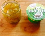 A picture of step 1 of Mango muraba lassi.