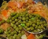 A picture of step 3 of Green chana masala.