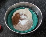 A picture of step 1 of Ragi Chocolate Cake with Walnut Crunch.