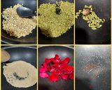 A picture of step 1 of Thandai Masala Powder.