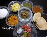 A picture of step 1 of Raj Kachori.