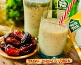 A picture of step 4 of Date & Vanilla shake.