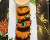 A picture of step 5 of Parippu Vada kearala special Tea Time snack.