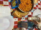 Capeletinis con salsa