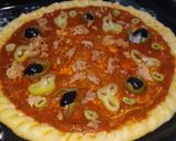 صورة لخطوة 2 من وصفة بيتزا 🍕 سهلة وبسيطة و بمكونات موجودة في كل بيت 🍕💯🥰👍