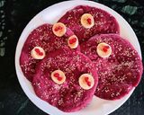 A picture of step 5 of Beetroot Pancakes.