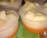 Foto langkah ke 7 dari resep Puding mangga lapis tawar santan.