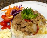 Foto langkah ke 5 dari resep Nasi ayam teriyaki + salad.