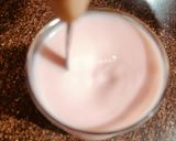 A picture of step 2 of Rose milk.