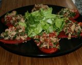 Foto del paso 7 de la receta Ensalada de pimientos del piquillo 🍴