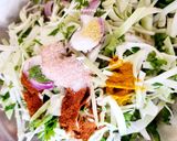 A picture of step 1 of Crispy Cabbage Fritters.