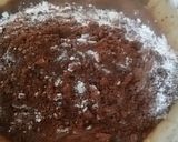 A picture of step 3 of Oreo brownies.