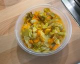 Une image de l'étape 2 de Gratin de spätzles à l’ananas, fromage et petits légumes.