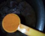 A picture of step 5 of Alu Gosht.