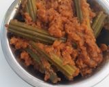 A picture of step 4 of Drumstick & besan sabji.