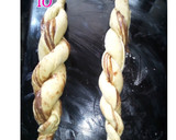 A picture of step 4 of Twisted Nutella bread.