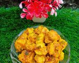 A picture of step 4 of Taro (Masala Arbi).