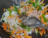 A picture of step 3 of Chinese stir fry.