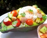 รูปขั้นตอนการทำที่ 5 ของ Avocado Boat Salad & Egg ไข่ดาวน้ำ&สลัดถั่วลูกไก่ในอะโวคาโด 🥑