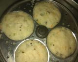 A picture of step 6 of Vegetable idli with peanut coconut chutney.
