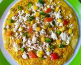 A picture of step 5 of Cheesy Omelette Pizza.