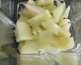 A picture of step 1 of My Galia Melon Ice Drink 🤩.