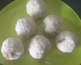 A picture of step 4 of Coconut Laddu.